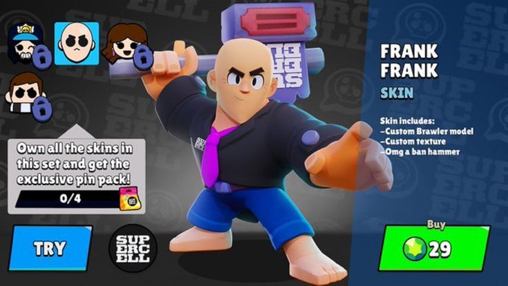 ArtStation - [3 FRANK SKIN CONCEPTS] Brawlstars / SupercellMake skin