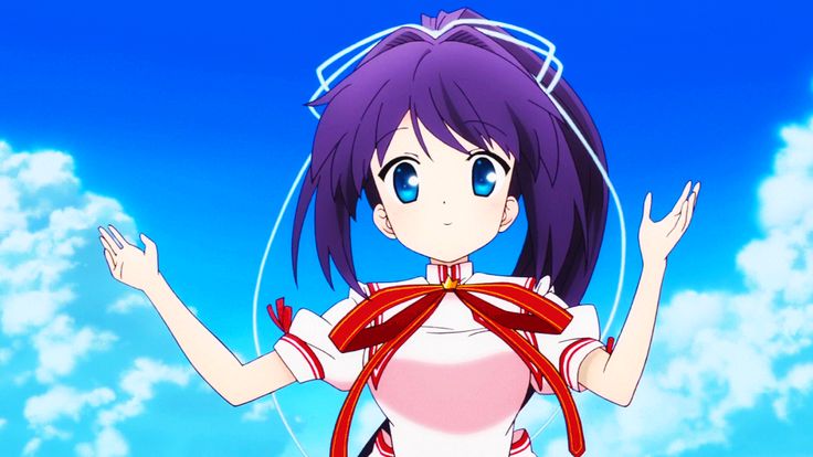 Waving anime gif