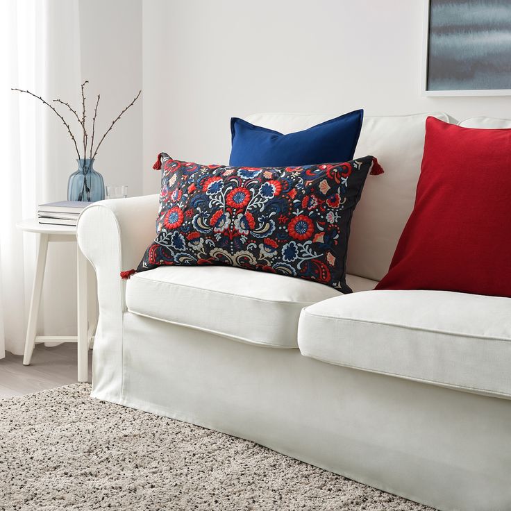 Skogskorn Pude Mørkegrå Multifarvet Ikea Cushions On Sofa Pillows Cushions Ikea, Cushions For Sofas Ikea