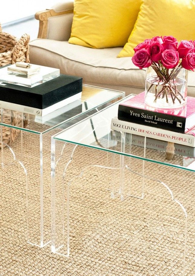 21 Tips To Make Your Tiny Living Room Feel Bigger Small Apartment Decorating Rooms Acrylic Coffee Table Tiny Living Rooms Acrylic Coffee Table, How To Make An Acrylic Coffee Table