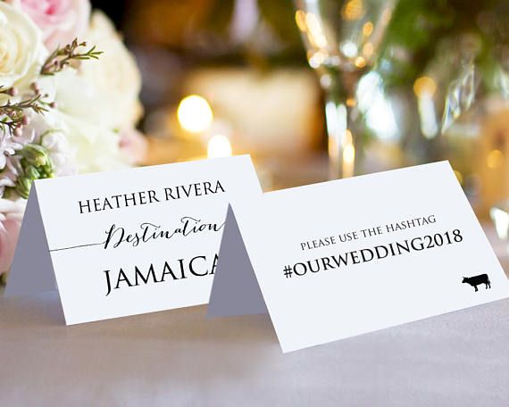 wedding reception place cards templates