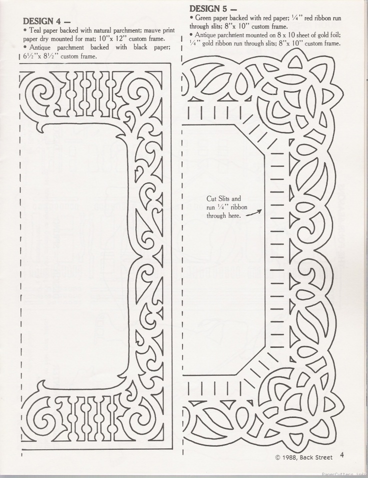paper photo frame template