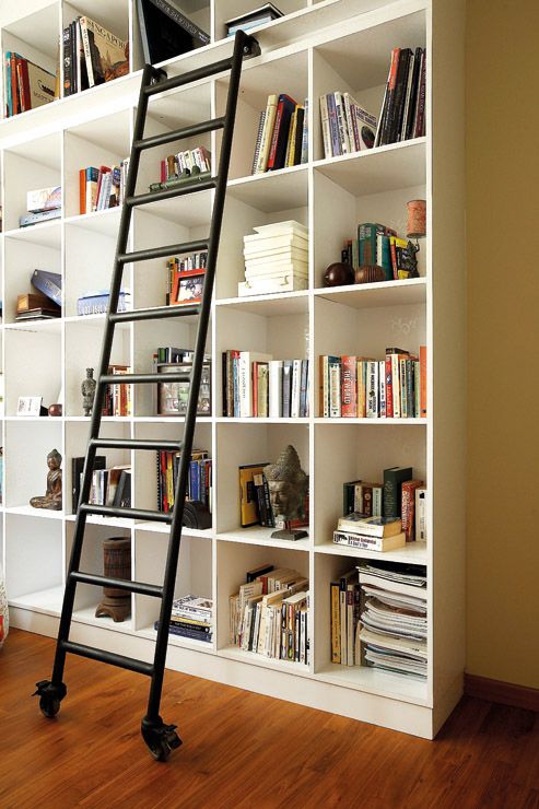 I Can Only Dream Of Having Bookshelves Library With A Sliding Ladder I Can Only Dream Of Having Bookshelves Library With A Sliding Ladder By Design Channel Pte Ltd For The Home Pinterest