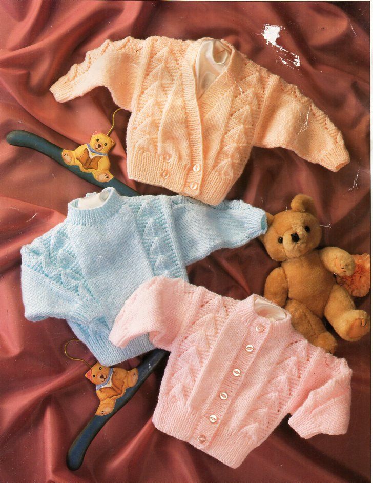 vintage baby crossover cardigan matinee jacket knitting pattern pdf jacket matinee coat 18-19 DK light worsted 8ply pdf instant download