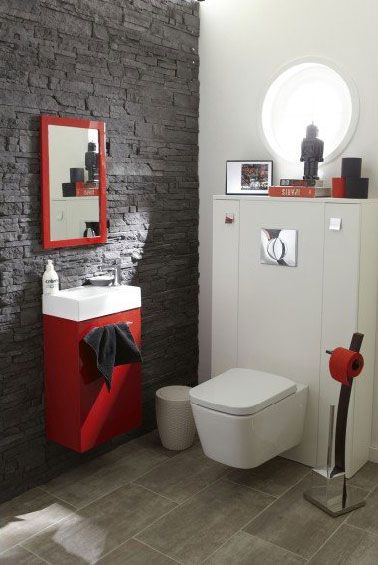 314 best On su0027arrête au ROUGE images on Pinterest Bathroom ideas - salle de bain rouge et beige 314 best On su0027arrête au ROUGE images on Pinterest Bathroom ideas - salle de bain rouge et beige