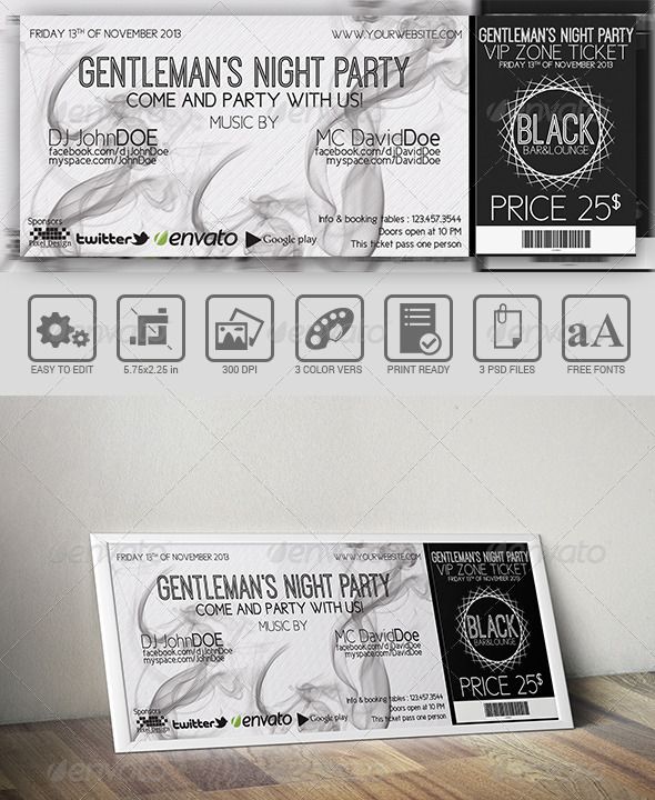 118 best Ticket Template images on Pinterest Event tickets - event ticket template free download 118 best Ticket Template images on Pinterest Event tickets - event ticket template free download