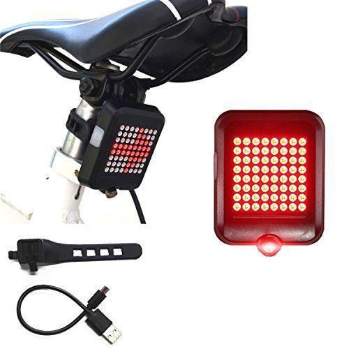 LED Bicycle Bike Front Rear Turn Signal Lights Back Tail Lamp USB Rechargeable