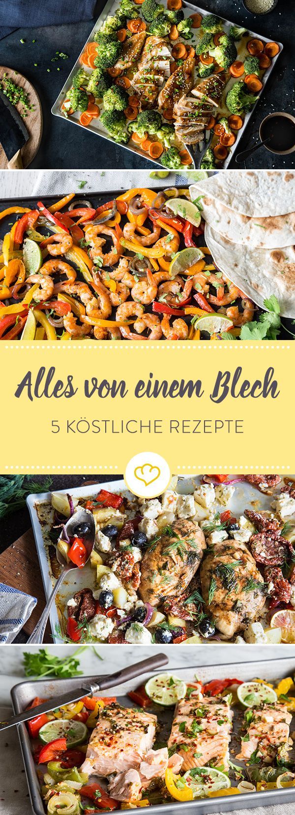 Alles aufs Blech und ab in den Ofen: 5 köstliche Rezepte