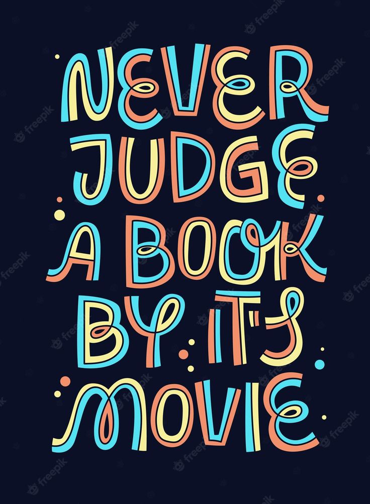 Never Judge A Book By Its Cover Movie Never Judge a Book by Its Movie
