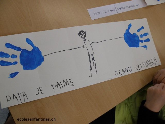 ecoles enfantines , Carte,cadeau pour les papas