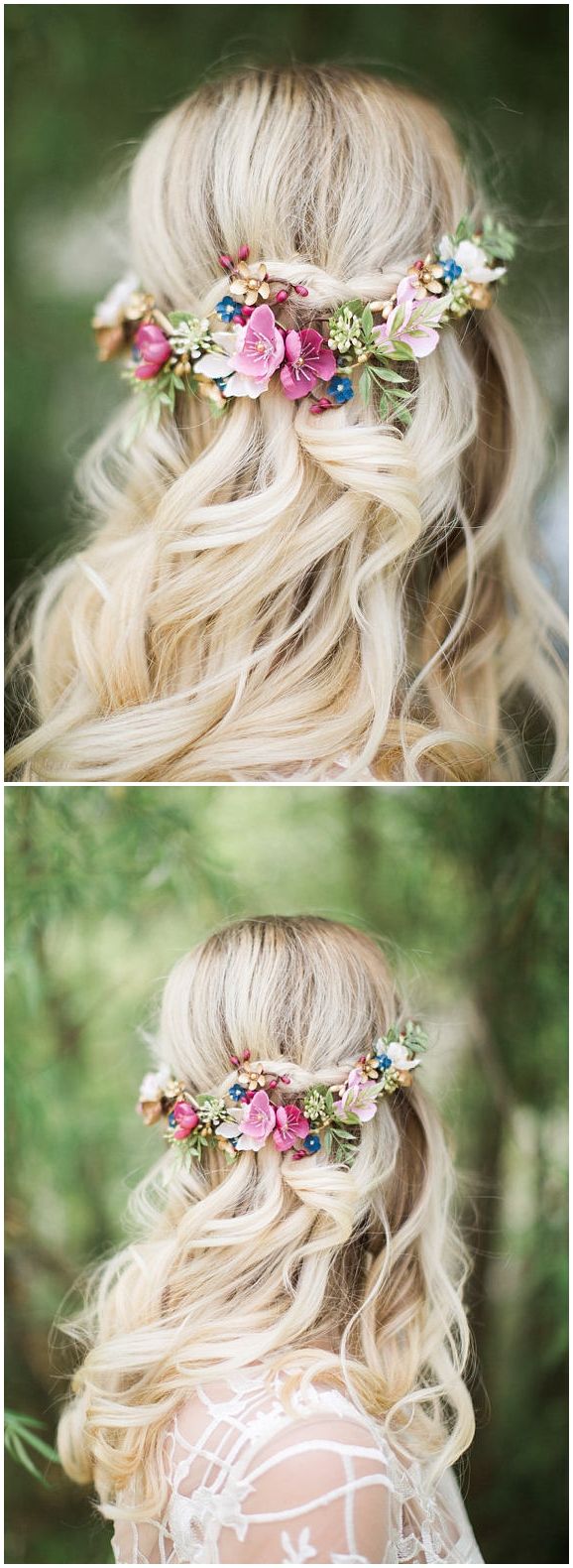 Bridal hair clip, bridal headpiece, floral hair vine, dusty mauve hair piece, pink hair clip, gold, navy hair flower, burgundy hair flower