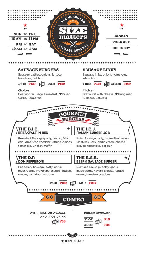 restaurant menu font