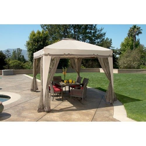 Portable 12' X 10' Gazebo Canopy Tent Screen House Garden Patio With Portable 12' x 10' Gazebo Canopy Tent Screen House Garden Patio with Bug Netting | Garden Getaway | Gazebo, Pergola, Screen house - Portable 12' X 10' Gazebo Canopy Tent Screen House Garden Patio With