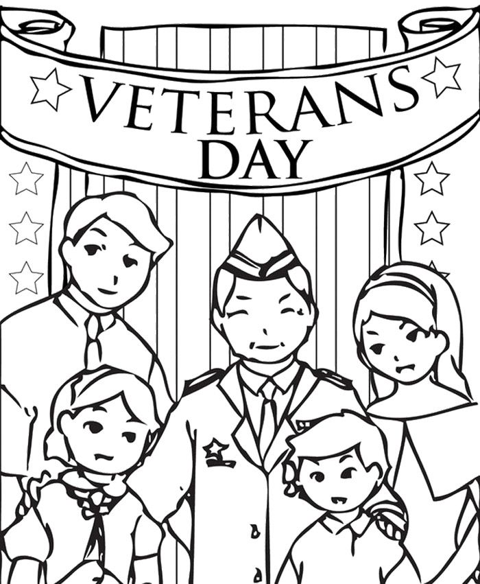 Veteram S Day Coloring Page Veteram S Day Coloring Page