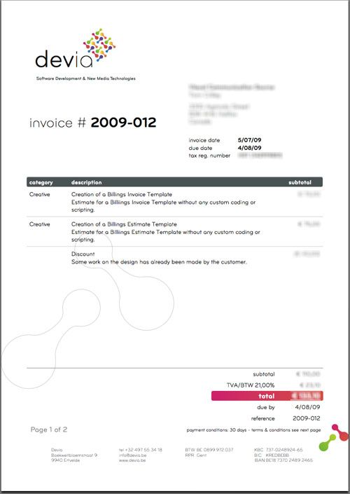 20 best Invoices inspiration images on Pinterest Invoice design - Website Invoice