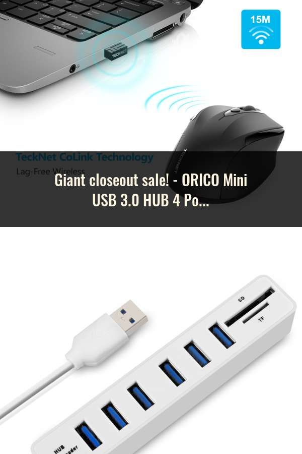 ORICO 4 Port USB 3.0 HUB External USB Splitter Micro USB Power Port OTG Function