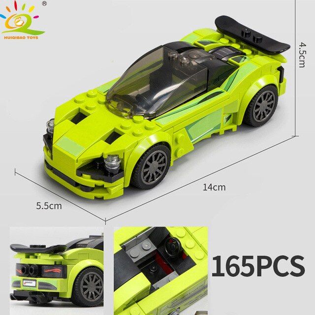 8 styles lego Racing car Building blocks Speed car Racers figures DIY models