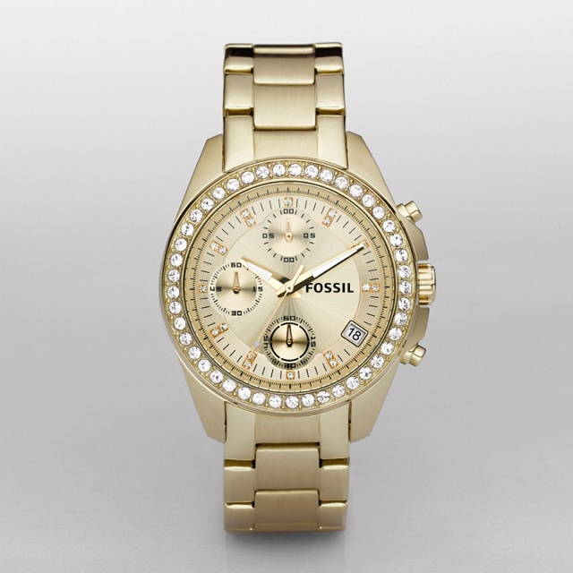 Fossil gold watch | to my obsession with accessories | Fossil gold