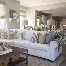 Stunning Living Room Design With Farmhouse Style 01 | Modern farmhouse