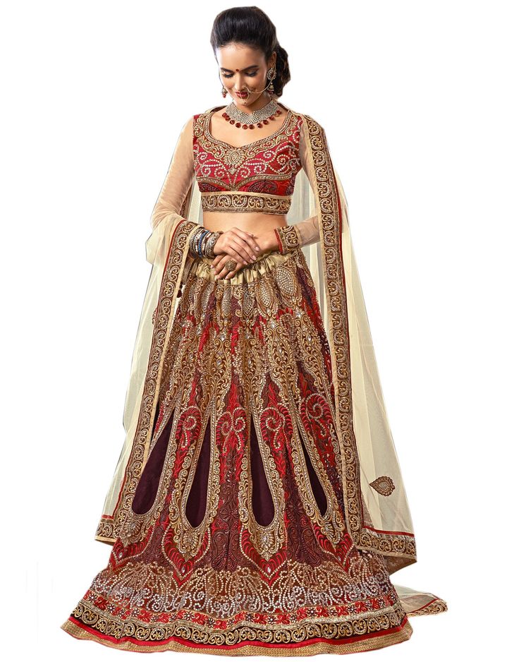 Latest Fashion Designer Lehenga Choli Or Saree With Red Sleeve Less Blouse And Begin Dupatta Heavy Embroidered Work On Net Material Buy From The Latest Fashion Designer Lehenga Choli Or Saree With Red Sleeve Less Blouse And Begin Dupatta Heavy Embroidered Work On Net Material Buy From The