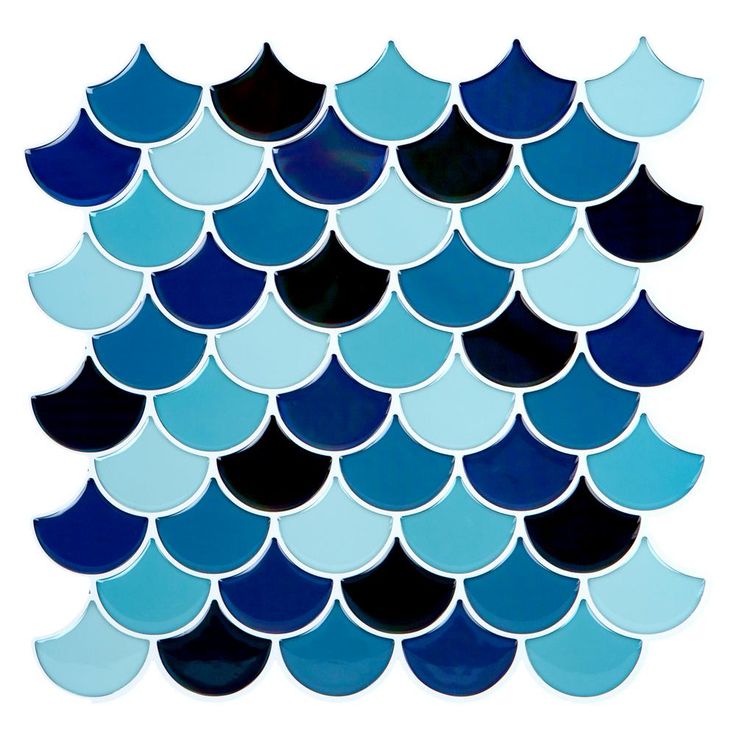 Blue Mosaic Peel And Stick Wallpaper Tile Backsplash Removable Etsy Blue Mosaic Peel And Stick Wallpaper Tile Backsplash