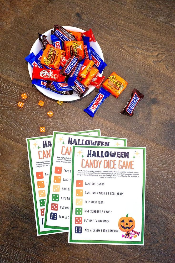 Free Printable Halloween Candy Dice Game for Kids Scattered Thoughts Free Printable Halloween Candy Dice Game for Kids Scattered Thoughts