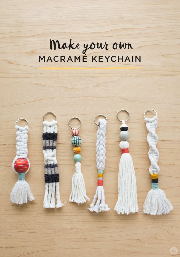 DIY Makramee Schlüsselanhänger als kleines Geschenk