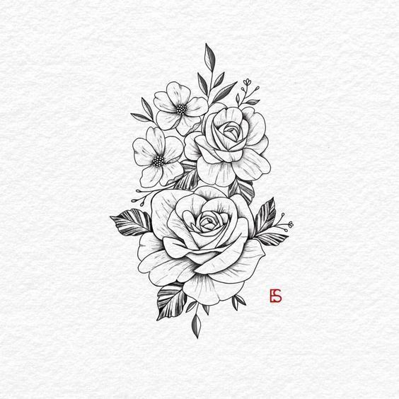 Es ist ein Morgen mit Kaffee und Rosen Rosen. _________________ #tattoo #flower...