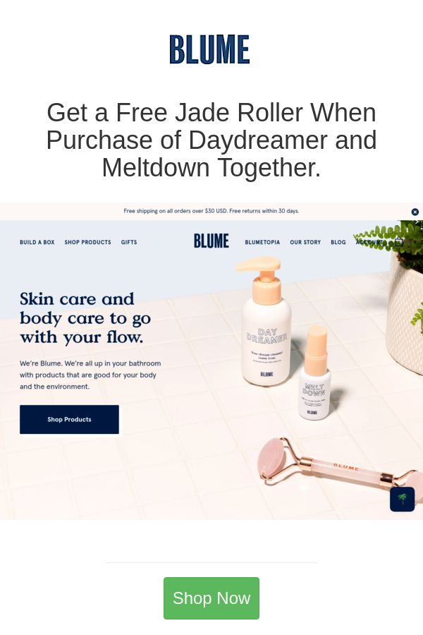 Best deals and coupons for Blume Organic deodorant, Jade roller Best deals and coupons for Blume Organic deodorant, Jade roller