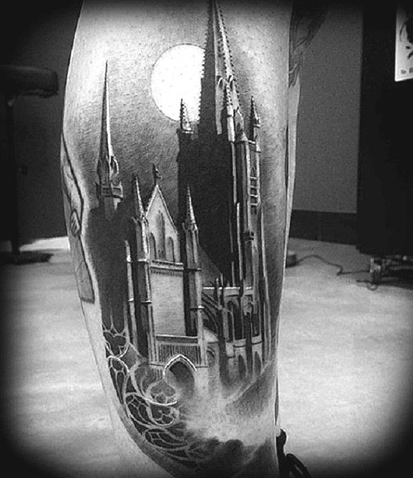The Evil Evening in Castle. Frightened? No? Dare to have this tattoo on