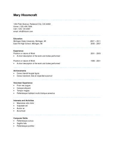 basic resume template microsoft word 2010 simple professional download free basic resume template microsoft word 2010 simple professional download free