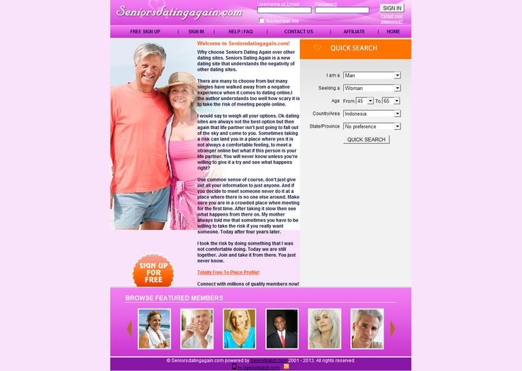 Seniors dating canada