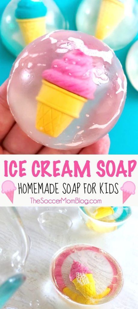 Homemade Ice Cream Soap for Kids