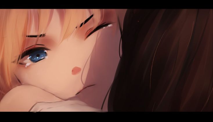 Close up anime face