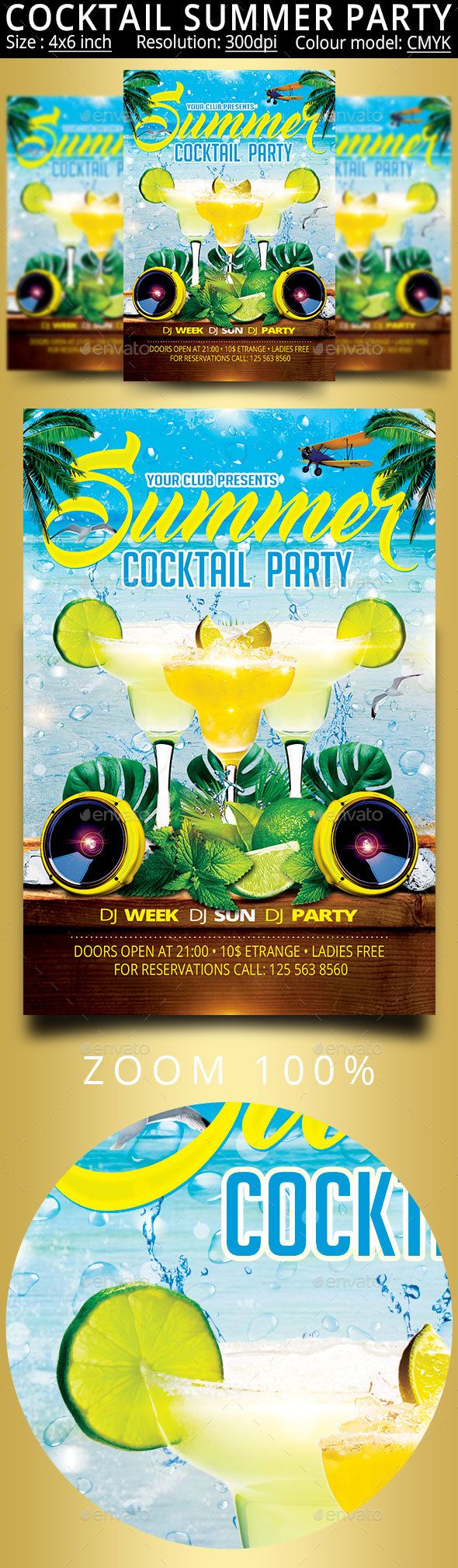 34 best summer party flyer poster images on pinterest holiday party reservations flyer