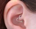 #Daith #Heart #Ideas #piercing #piercing daith #Silver