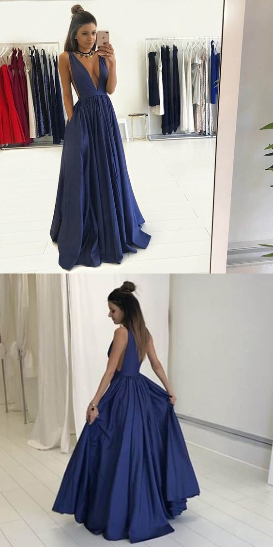 Elegant Backless Dress for Prom