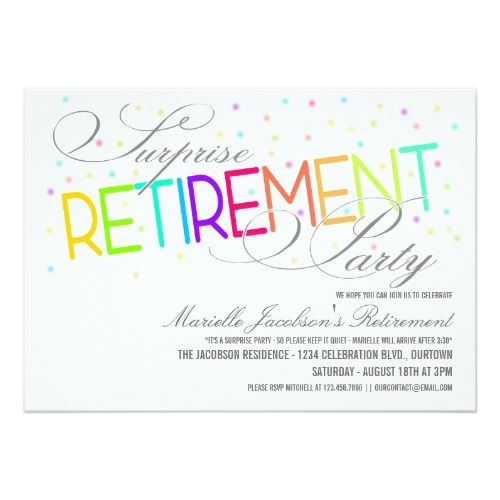 surprise retirement party invitations retirement parties and party