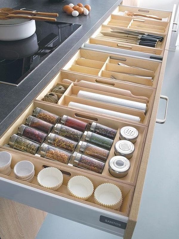 Como Tener Una Cocina Ordenada Cajones Para Cocina Decoracion