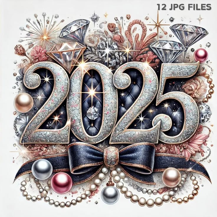 2025 New Year Watercolor Clipart Bundle Glamorous New Year S Eve 4b21cceb44f60a141961b37a2c31e061