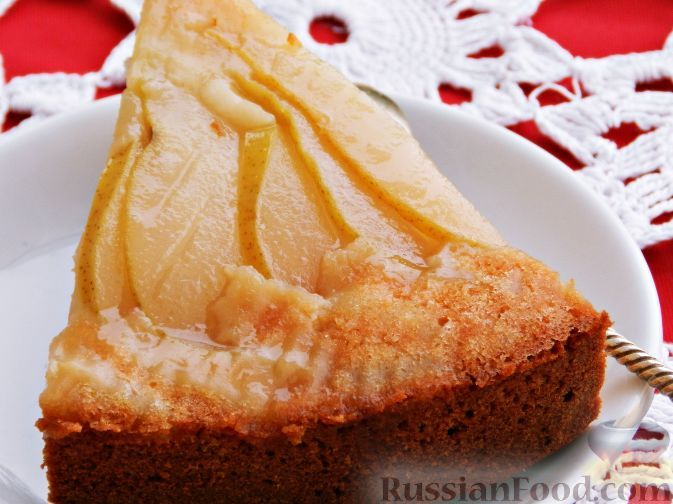 Пирог с грушами в духовке на кефире