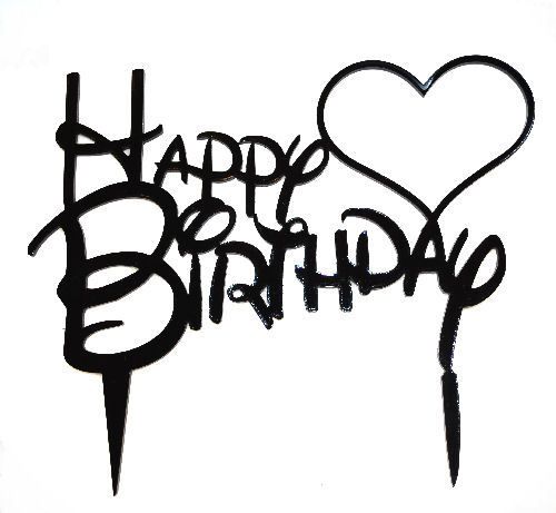 happy birthday template black and white
