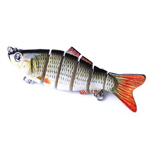 bass salmon 10.5cm rattling jointed minnow lure sea trout pike