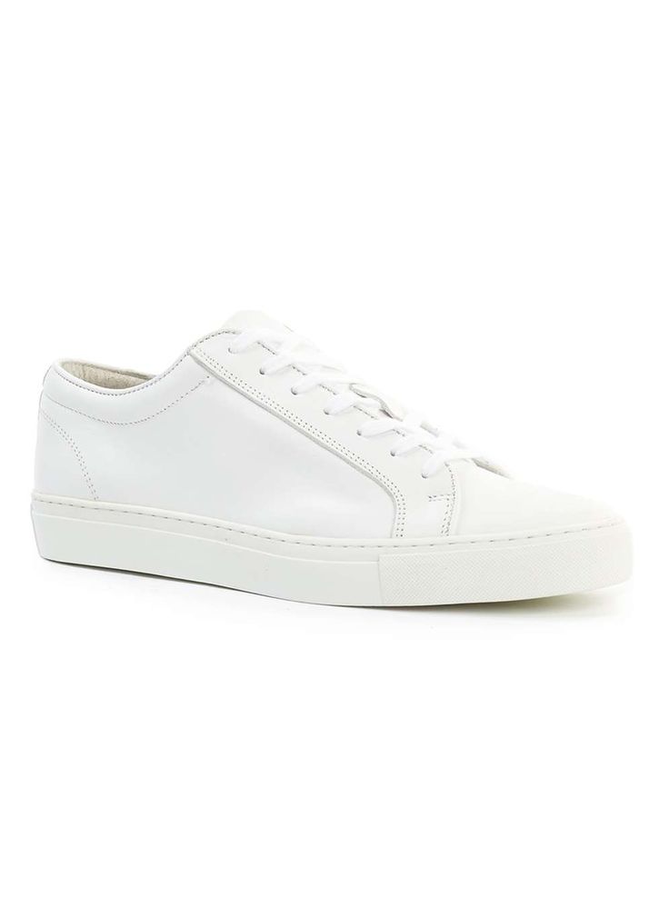 White Leather Trainers - Men's Casual Shoes - Shoes and Accessories ...