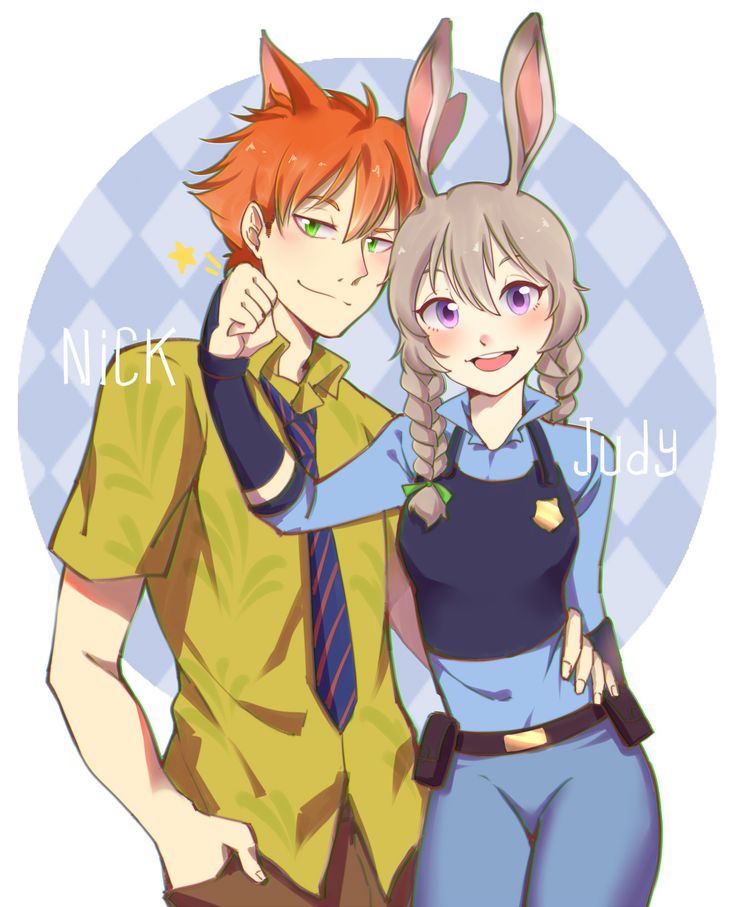 Nick and judy anime