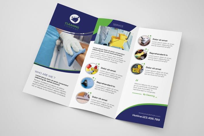 cleaning company trifold brochure template by wutip cleaning company brochure samples
