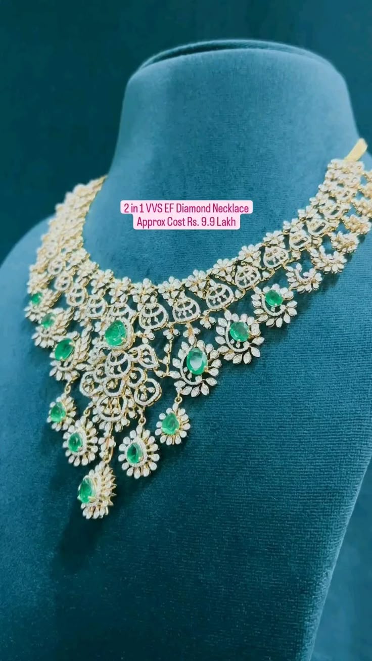 Approx Cost Rs 9 9 Lakh 2 In 1 VVS EF Diamond Necklace By Totaram approx-cost-rs-9-9-lakh-2-in-1-vvs-ef-diamond-necklace-by-totaram