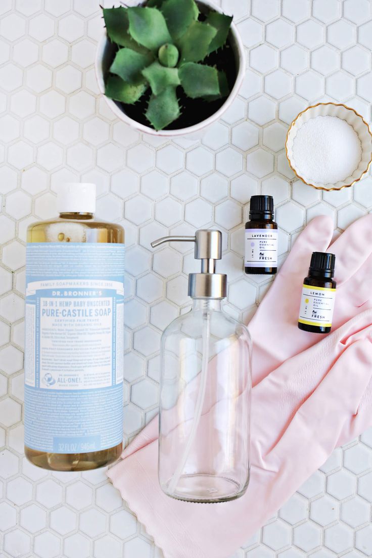 Lavender Lemon Dish Soap DIY (Essential Oil Based