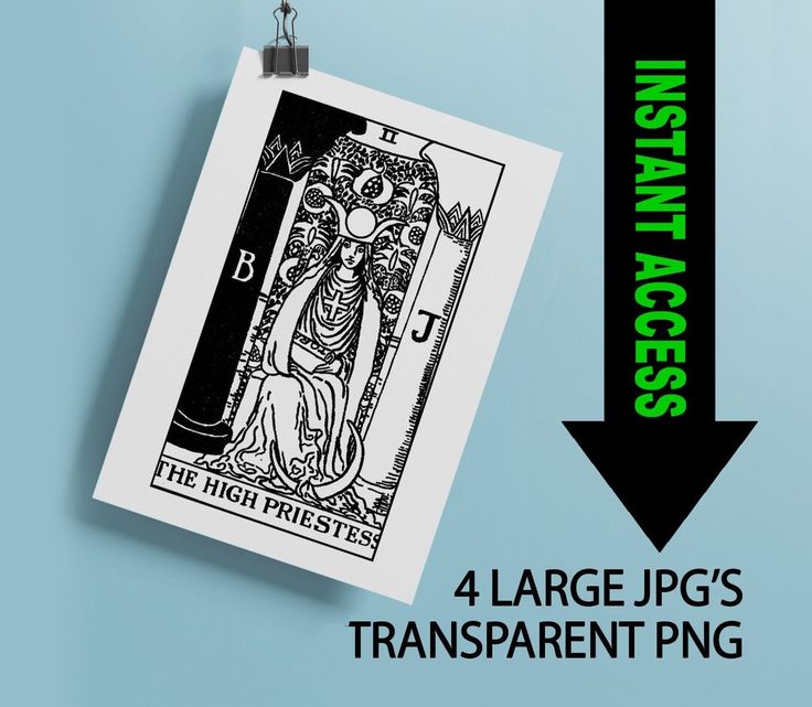 The High Priestess Tarot Card Download Printable High Quality Tarot The High Priestess Tarot Card Download Printable High Quality Tarot