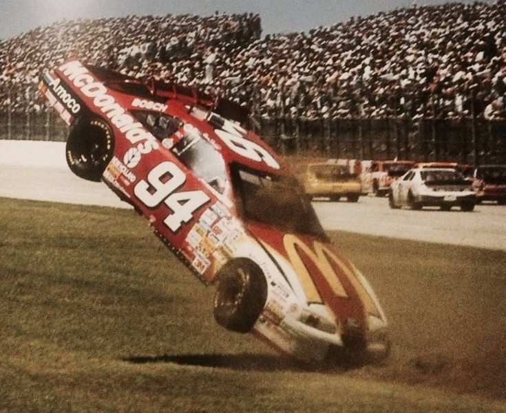 Bill Elliot takes a spill at Talladega in Winston Select series Chase Bill Elliot takes a spill at Talladega in Winston Select series Chase